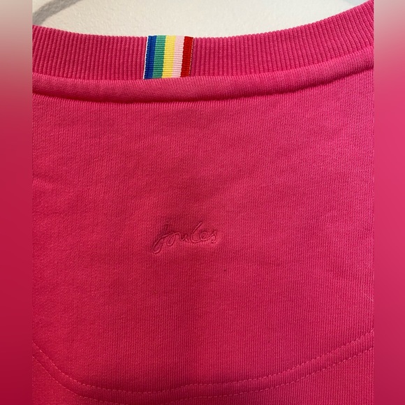 Joules Cotton Crew Neck in Fuspink - Picture 4 of 6